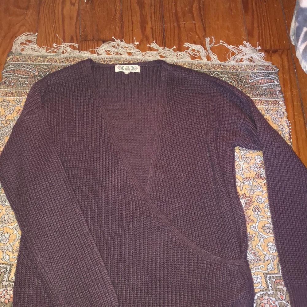 Wrap sweater
